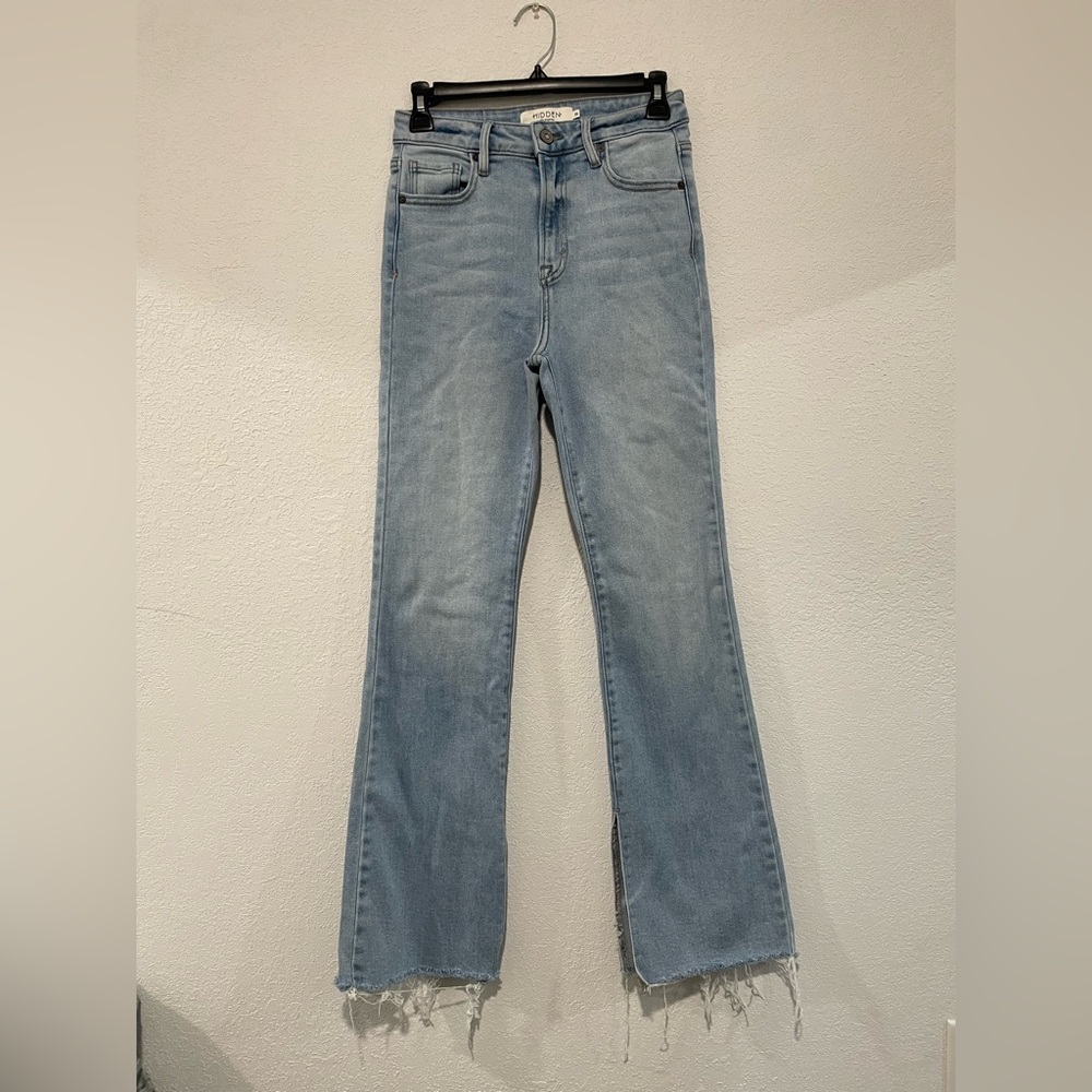 Hidden Flare Jeans with slit Size 26